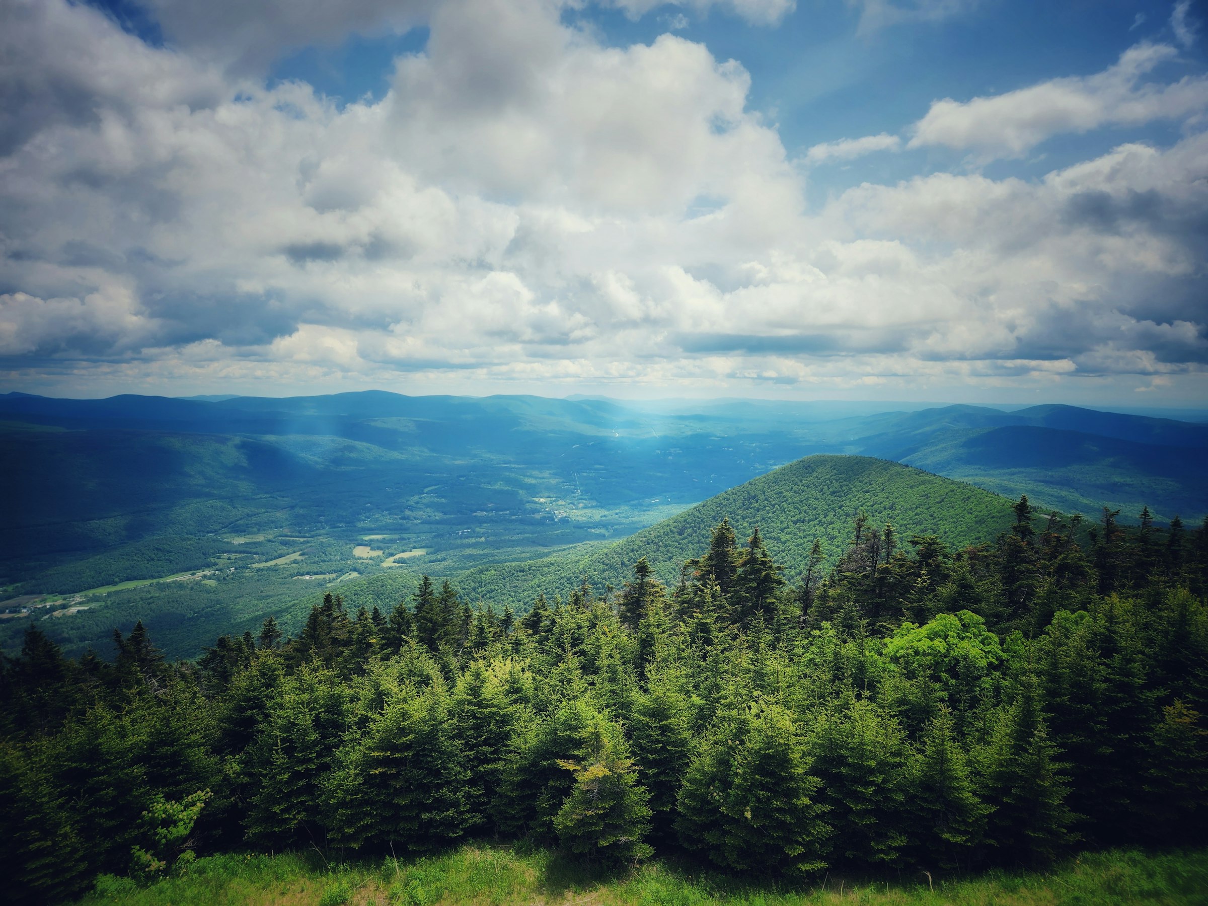 The green hills of southern Vermont