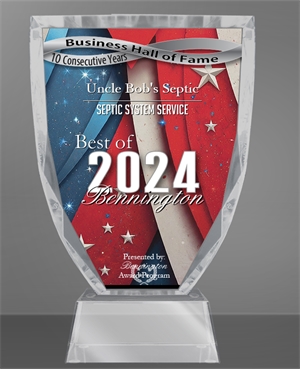 Uncle Bob's Septic 2024 Bennington Business Hall of Fame award